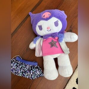 Build-A-Bear Kuromi stuffed animal with outfit